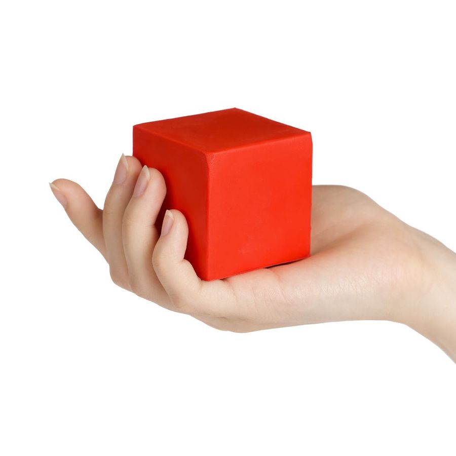 Антистресс «Кубик» красный