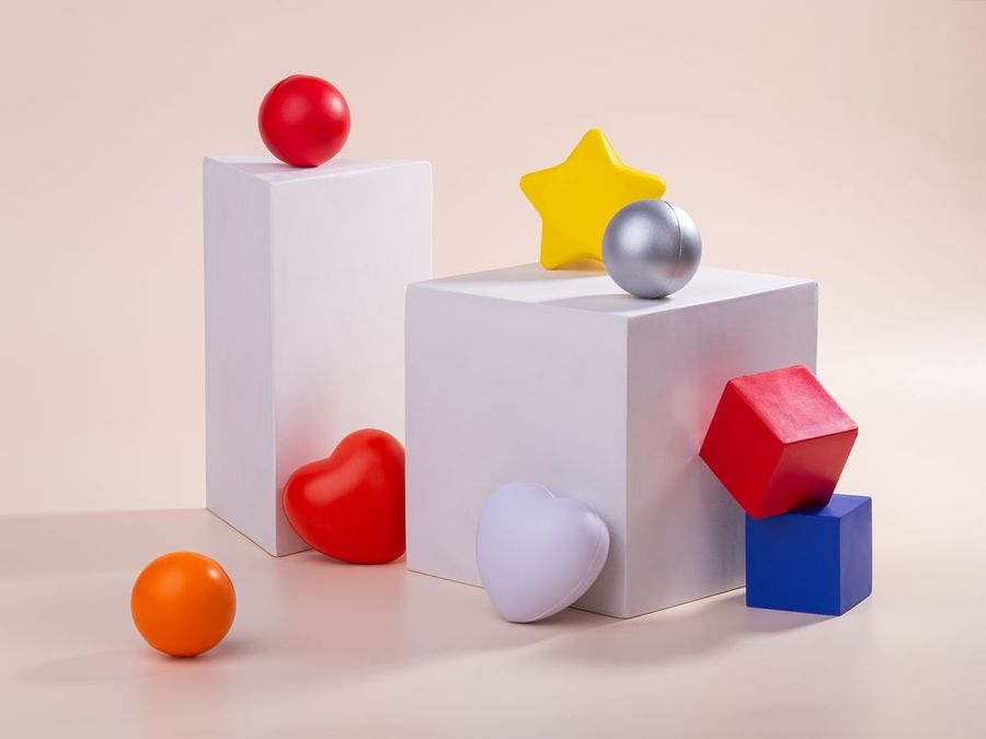 Антистресс «Кубик» красный