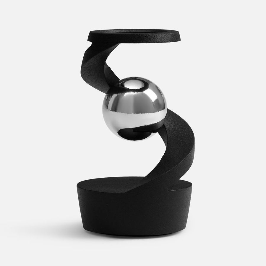 Настольный антистресс Mindflow черный с серебристым