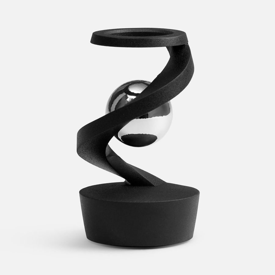 Настольный антистресс Mindflow черный с серебристым