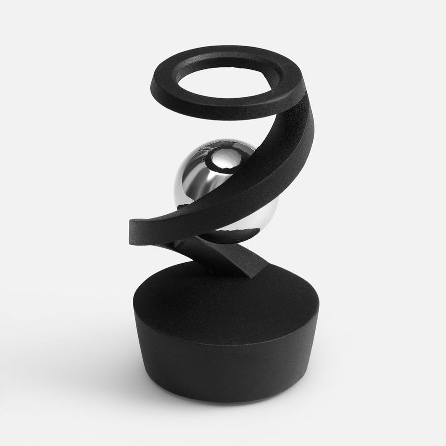 Настольный антистресс Mindflow черный с серебристым