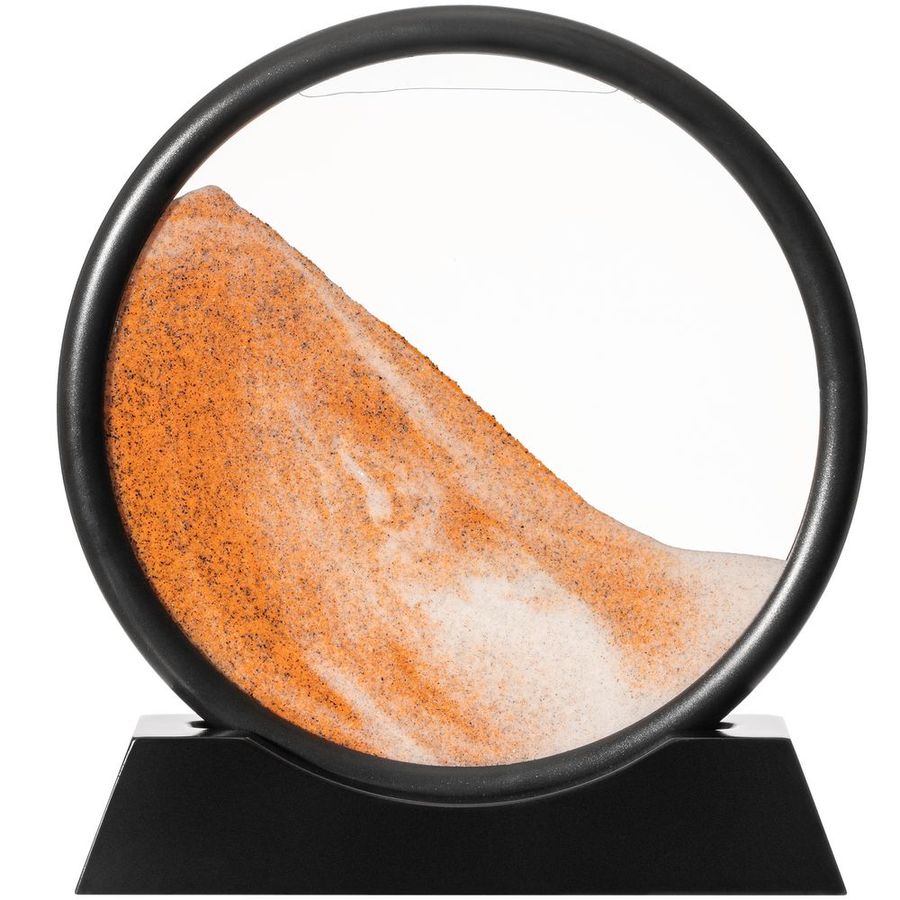 Песочная картина-антистресс Pleasantville черная с оранжевым