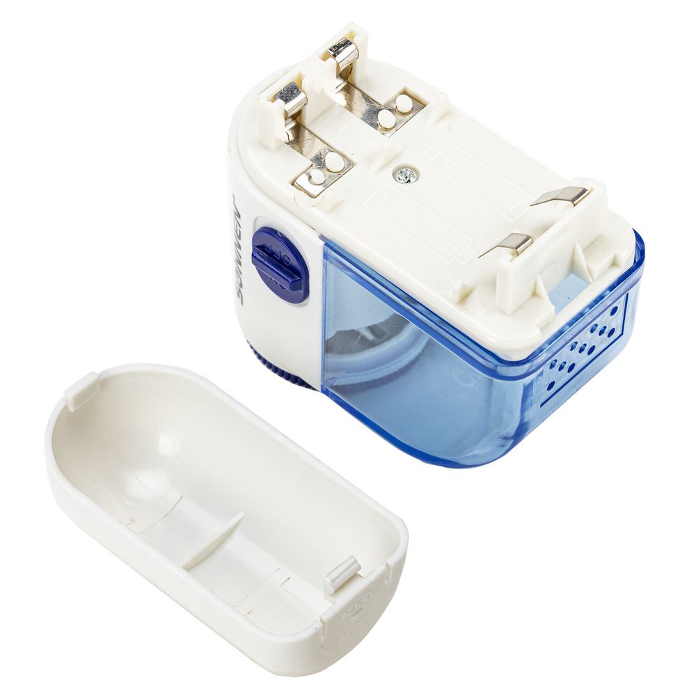 Машинка для удаления катышков миниклинер SONNEN FS-8808, белый/синий