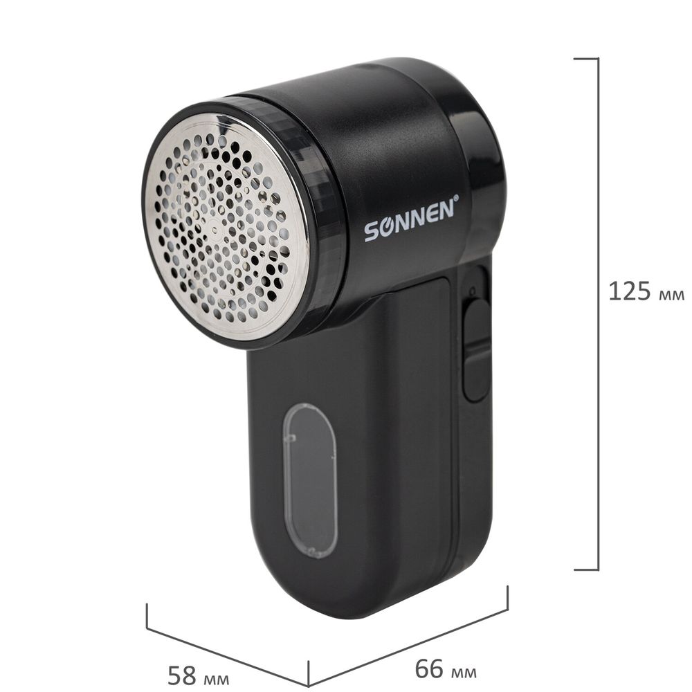 Машинка для удаления катышков с аккумулятором с широкой рабочей поверхностью SONNEN FS-9989