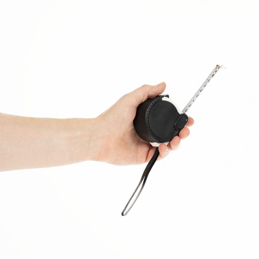 Рулетка Meter Plan 3 м черная с белым