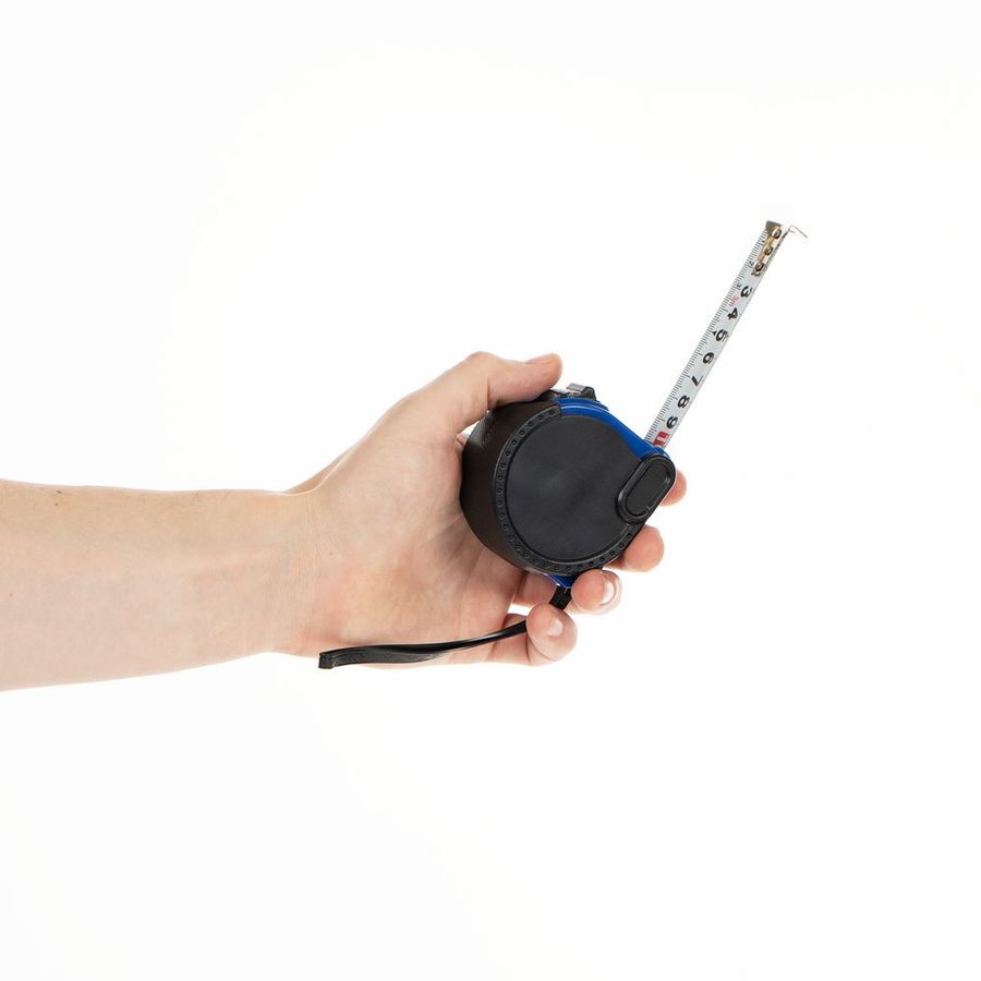 Рулетка Meter Plan 5 м черная с синим