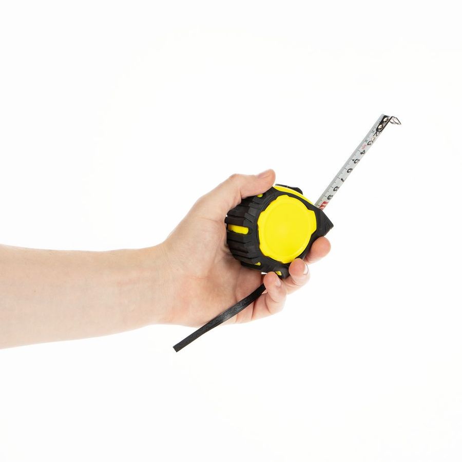 Рулетка Mittari с магнитным наконечником 5 м желтая