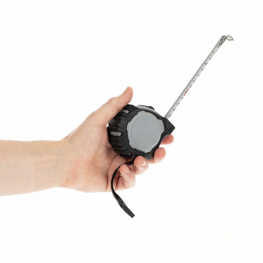 Рулетка Mittari с магнитным наконечником 5 м серая