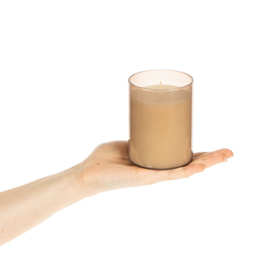 Ароматическая свеча Flikka сосна и кипарис бежевая