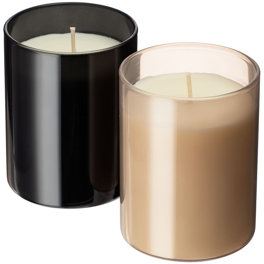 Ароматическая свеча Flikka сосна и кипарис бежевая