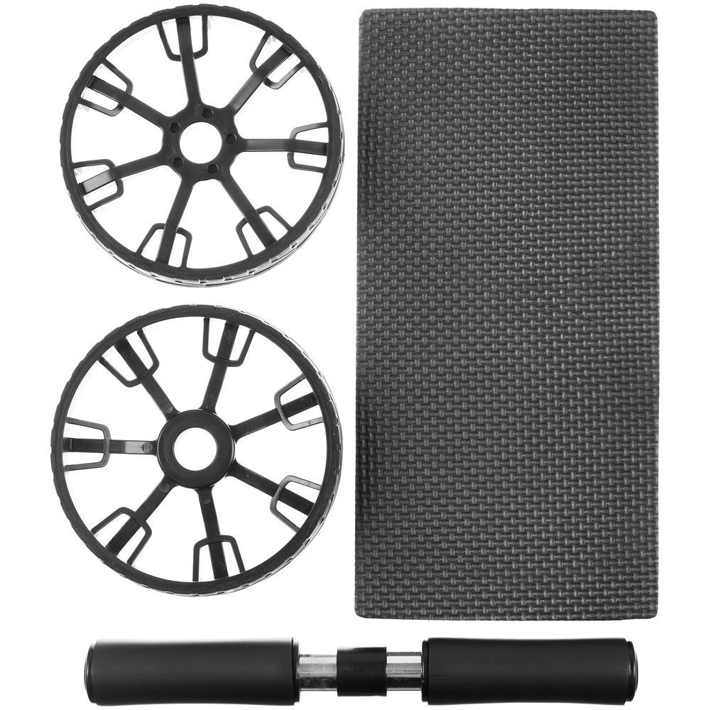 Ролик для пресса с ковриком Presswork черный