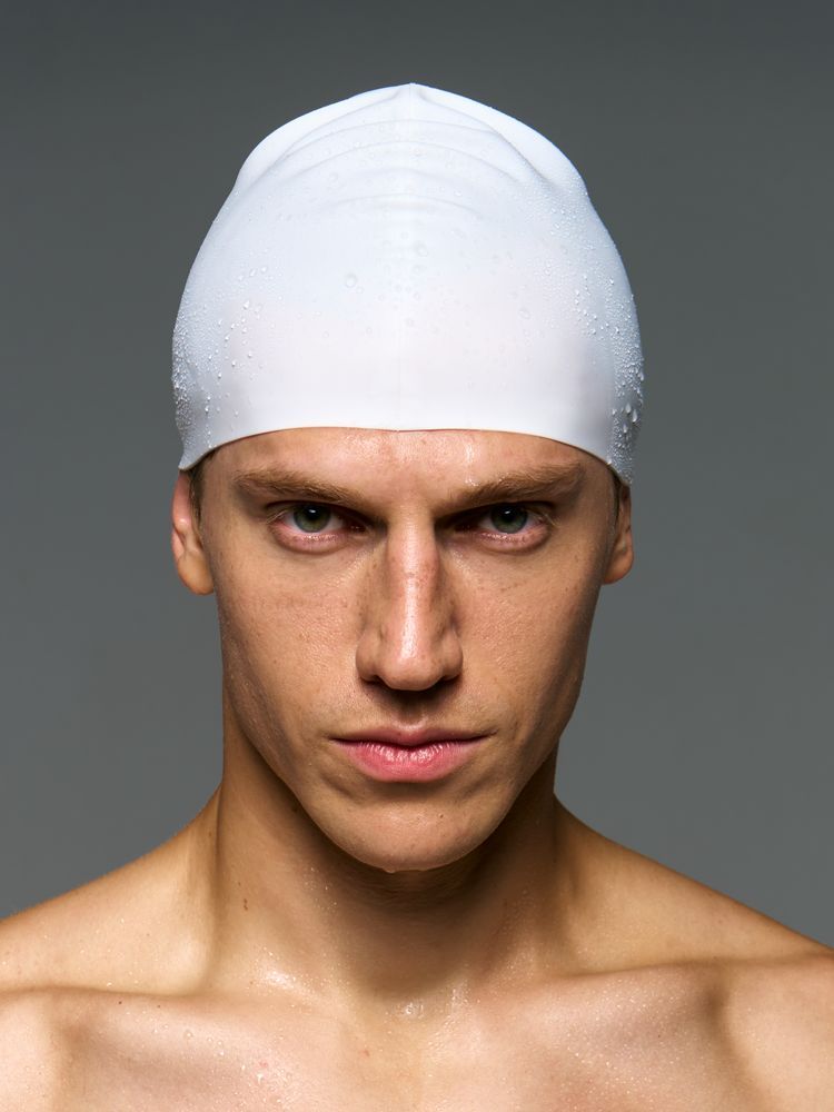 Шапочка для плавания Aquasana белая