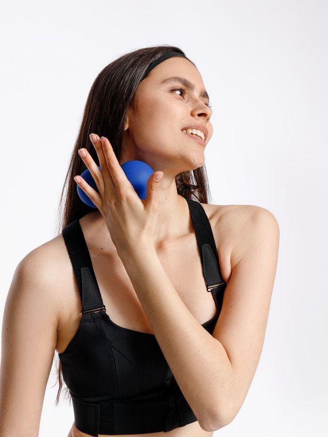 Массажный мяч двойной для MФР Relaxify синий