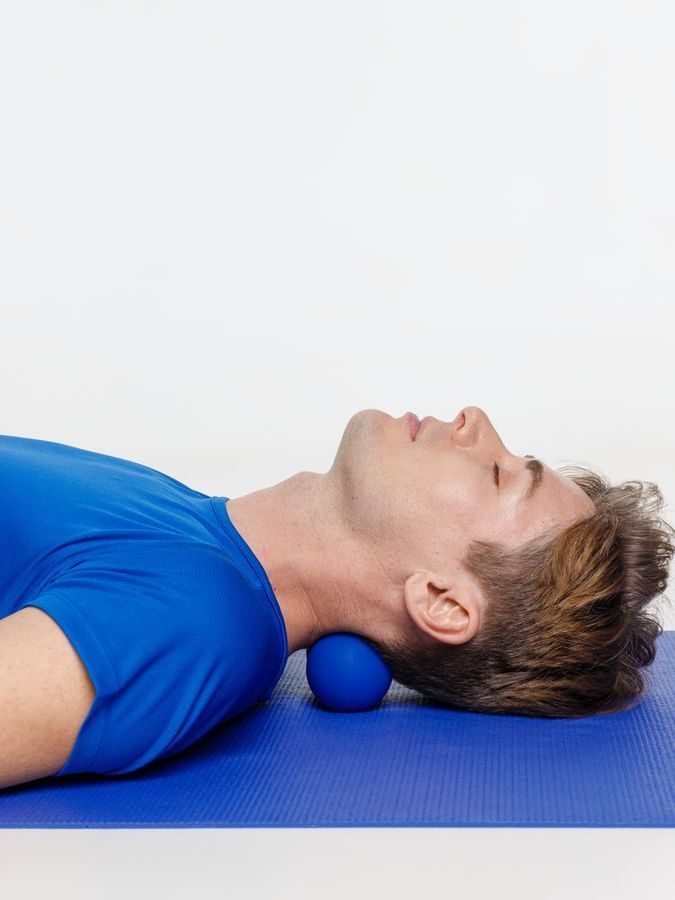 Массажный мяч двойной для MФР Relaxify синий