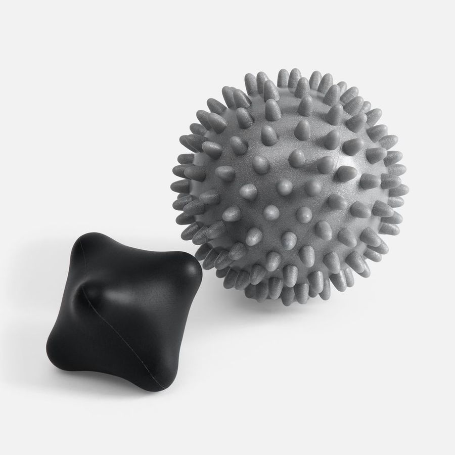 Набор массажных мячей для MФР Relaxify черный с серым