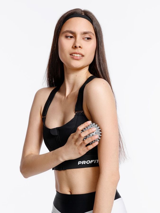 Набор массажных мячей для MФР Relaxify черный с серым