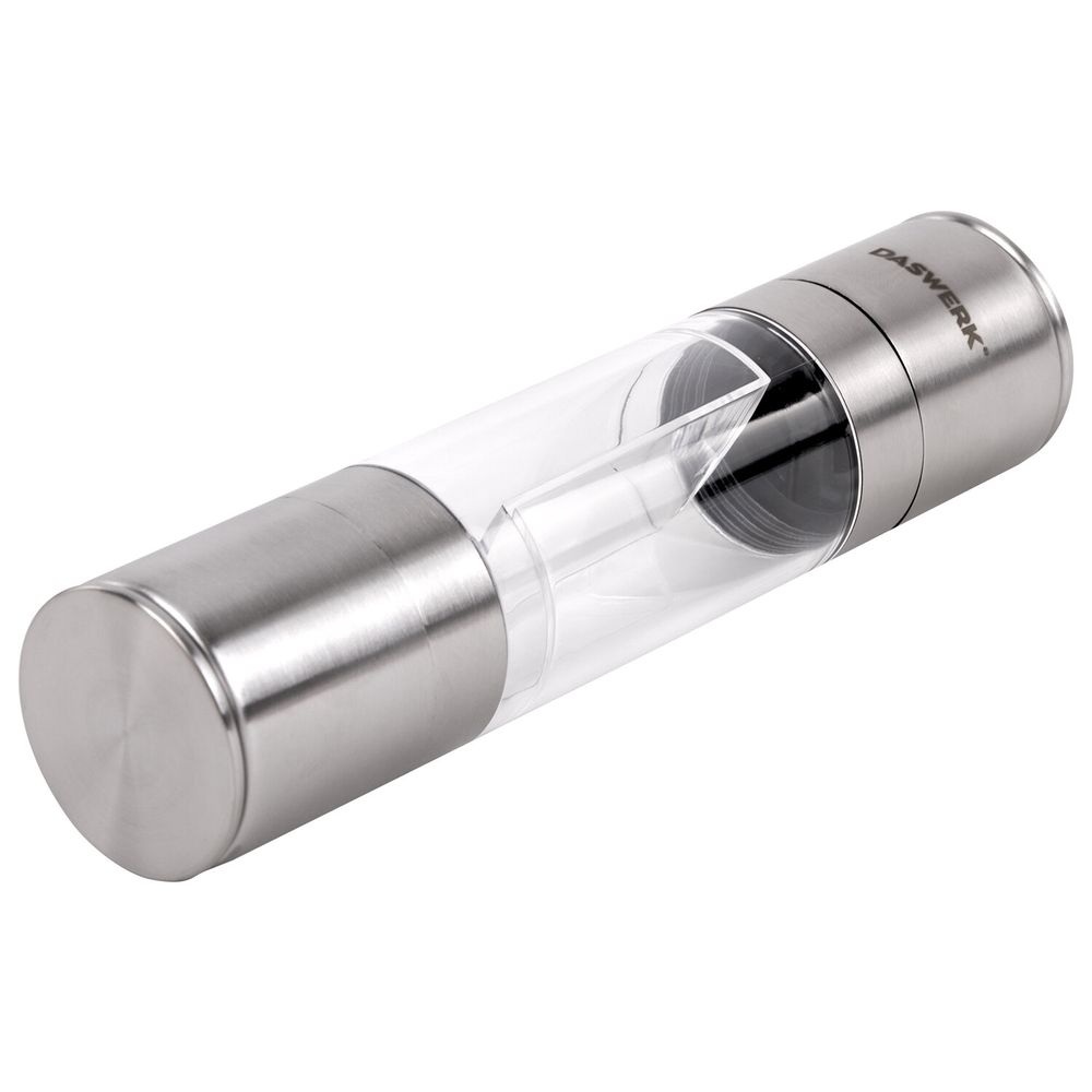 Механическая мельница для соли и перца 2 в 1, 4 уровня помола, нержавеющая сталь, DASWERK