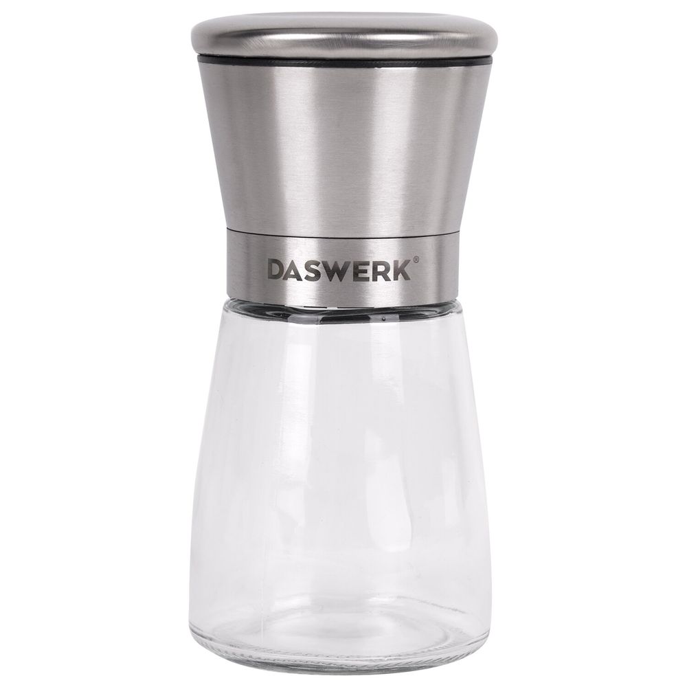 Механические ручные мельницы для соли и перца, набор 2 шт., нержавеющая сталь, DASWERK