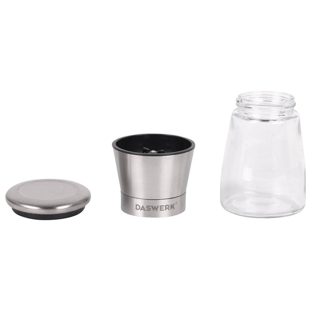 Механические ручные мельницы для соли и перца, набор 2 шт., нержавеющая сталь, DASWERK