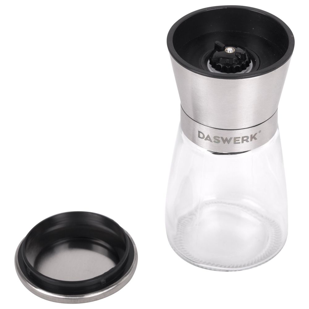 Механические ручные мельницы для соли и перца, набор 2 шт., нержавеющая сталь, DASWERK