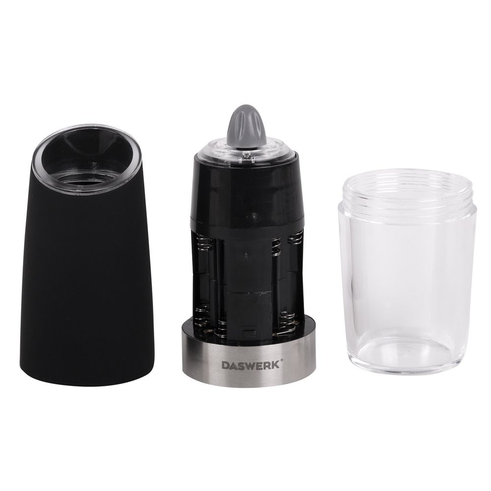 Набор гравитационных мельниц для соли и специй, электрические, 2 шт., PM-6, DASWERK