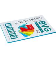 Бумага цветная BVG, А4, 80г, 50л/уп, голубая, интенсив