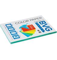 Бумага цветная BVG, А4, 80г, 100л/уп, зеленая, медиум