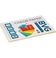 Бумага цветная BVG, А4, 80г, 50л/уп, желтая, медиум