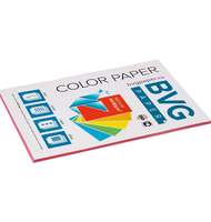 Бумага цветная BVG, А4, 80г, 50л/уп, красная, медиум