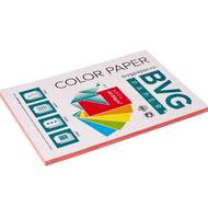 Бумага цветная BVG, А4, 80г, 100л/уп, красный, неон