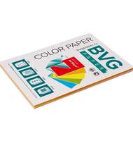 Бумага цветная BVG, А4, 80г, 100л/уп, радуга 5 цветов, неон