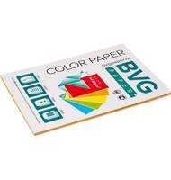 Бумага цветная BVG, А4, 80г, 50л/уп, радуга 5 цветов, неон