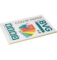 Бумага цветная BVG, А4, 80г, 50л/уп, желтая, пастель
