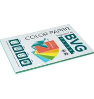 Бумага цветная BVG, А4, 80г, 50л/уп, зелёная, пастель
