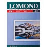 Фотобумага Lomond для струйной печати, А3, 200г, 50л, глянцевая, односторонняя 0102024