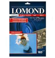 Фотобумага Lomond, А4, 185г, 20л, полуглянец, односторонняя 1101306