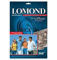 Фотобумага Lomond для струйной печати, А4, 260г, 20л, суперглянцевая, односторонняя 1103101