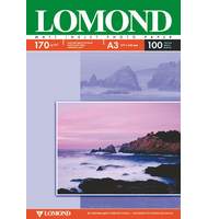 Фотобумага Lomond, A3, 100 л, 170 г/м2, двухстор., матовая