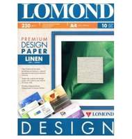 Бумага Lomond, дизайнерская, А4, д/струйной печати, 230г, 10л, матовая 