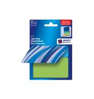 Этикетки-блокноты Avery Zweckform, 2 цвета, 89х25-синие 40шт, 89х51-зеленые 40шт