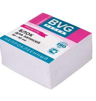 Блок д/заметок BVG 9x9x4,5 см, премиум, белый