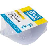 Блок для заметок BVG 9x9x4,5 см, премиум,  витой проклеенный, белый
