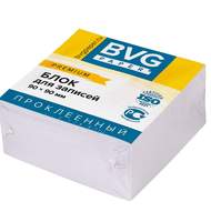 Блок д/заметок BVG 9x9x4,5 см, премиум,  проклеенный, белый