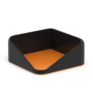 Подставка для бумажного блока пластиковая ErichKrause Forte, Accent, черная с оранжевой вставкой
