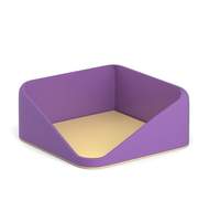 Подставка для бумажного блока пластиковая ErichKrause Forte, Iris, фиолетовая с желтой вставкой