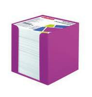 Подставка под бумажный блок   9х9х4,5см, розовая