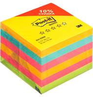 Блок-кубик Post-it 654-RNBW радуга плюс  76х76, 4 цвета, 6 блоков х100 л.