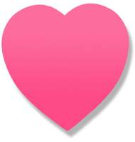 Бумага для заметок с клеевым краем фигурная Сердце неон розовая 50 листов