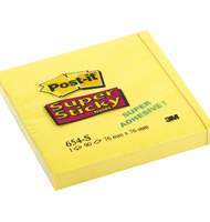 Блокнот суперклейкий Post-it, 76х76 мм, неоновый желтый, 90 л