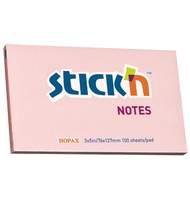 Бумага для заметок с клеевым краем STICK`N HOPAX, 76*127 мм, розовый, 100 л